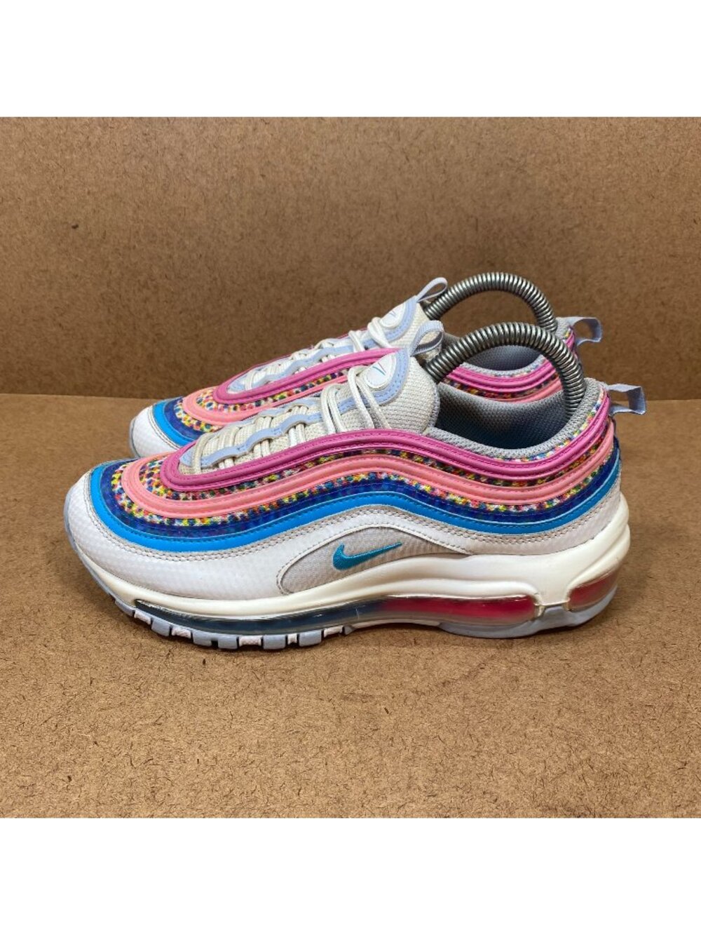 Nike Air Max 97 SE Bright Colors Sneakers GS Size 6Y Womens 7.5 Athletic Shoes